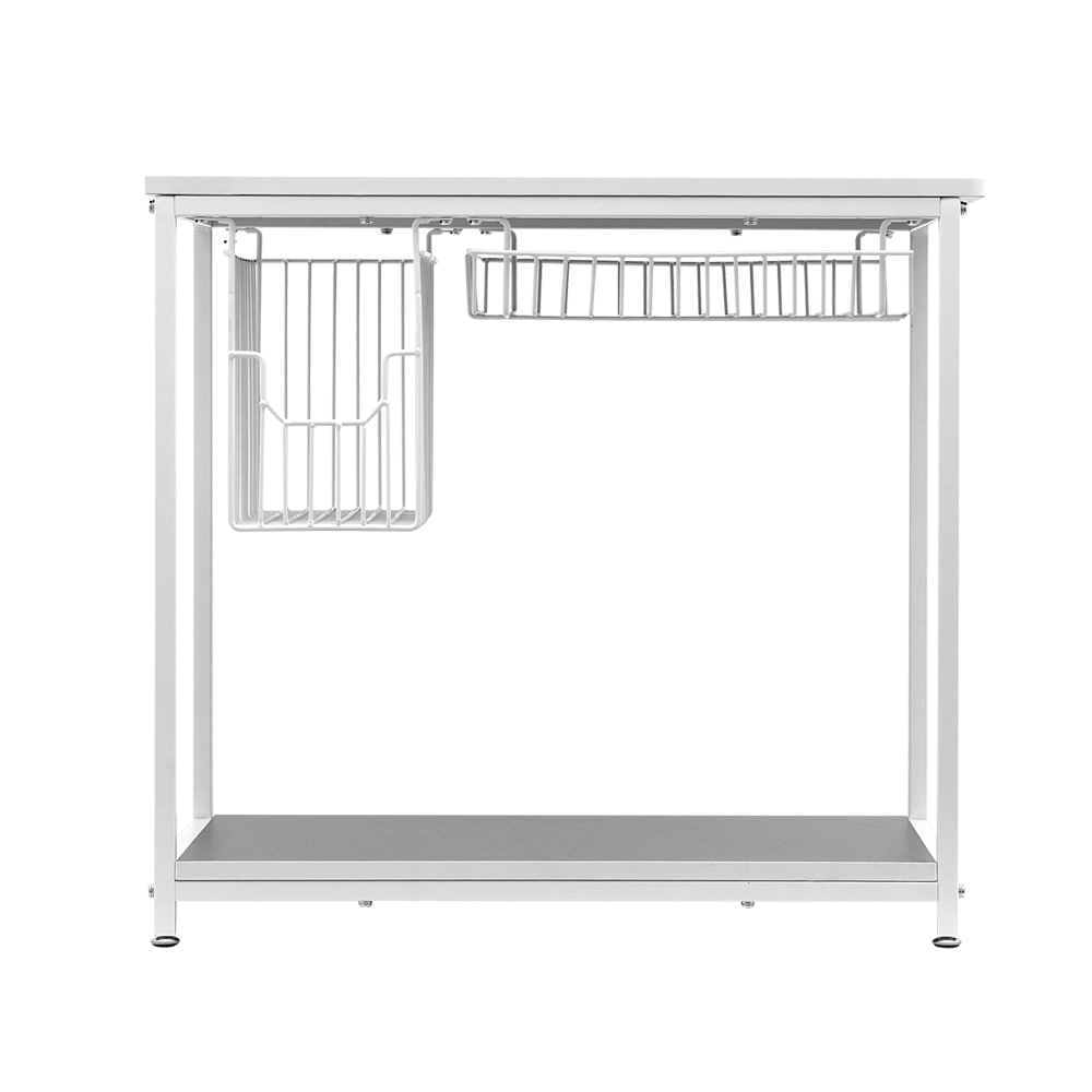 데스크확장 사이드테이블 GT001 400L 화이트