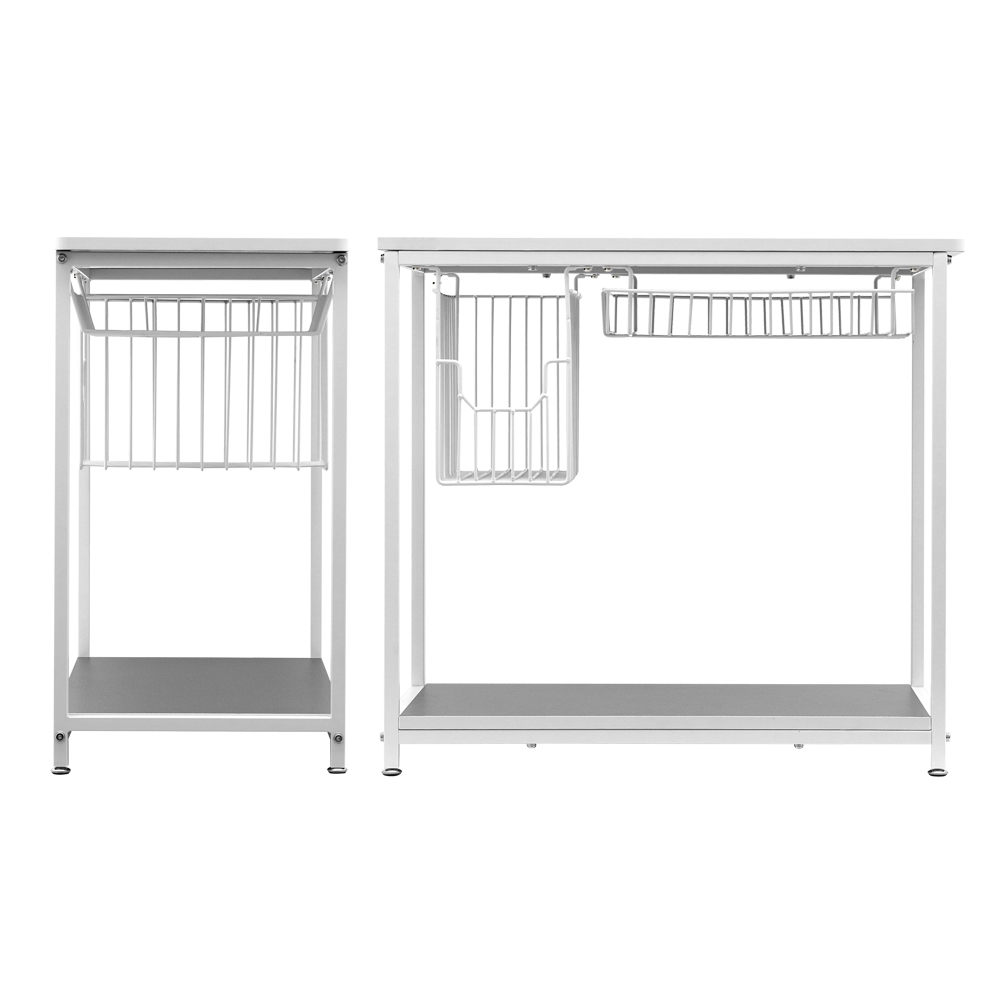 데스크확장 사이드테이블 GT001 400L 화이트