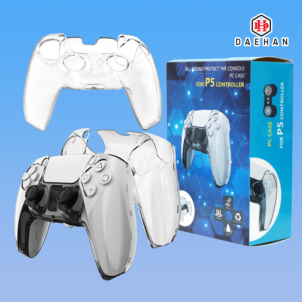 PS 5 플스 플레이스테이션 듀얼센스 케이스 PC 크리스탈 컨트롤러 커버 PS-001