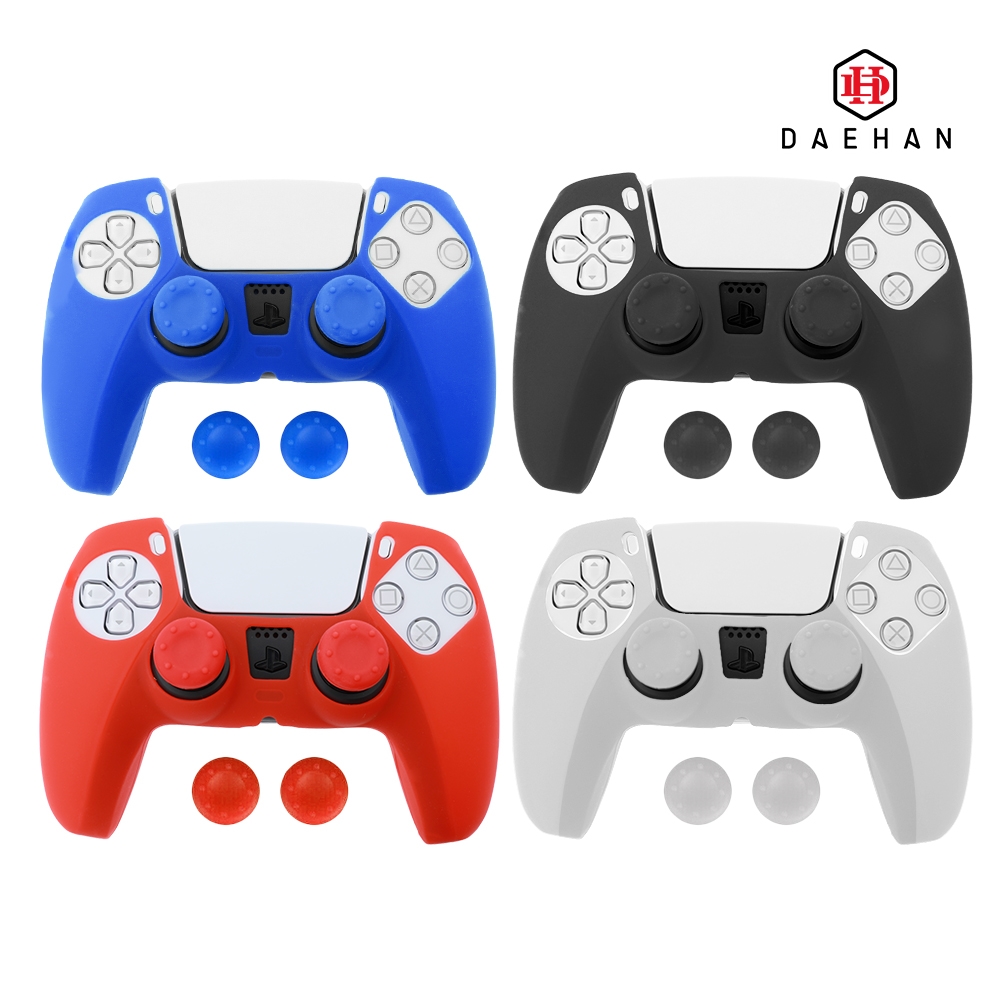 ps 5 플스 플레이스테이션 듀얼센스 컨트롤러 실리콘 케이스 블루 (케이스+스틱커버) PS-003 - 상세 이미지 3