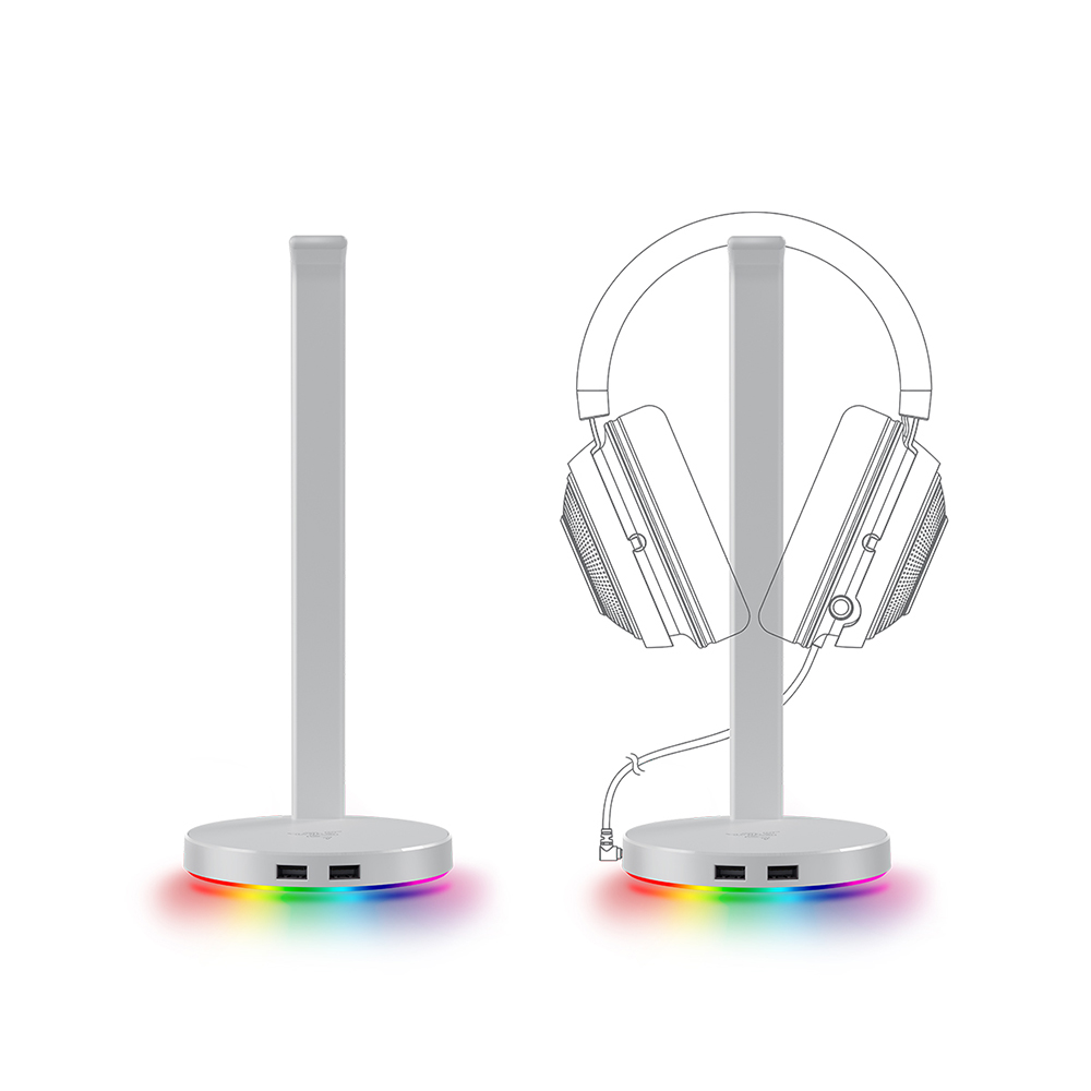 레이저코리아 Razer Base Station V2 Chroma Mercury 헤드셋충전기 거치대 - 상세 이미지 2