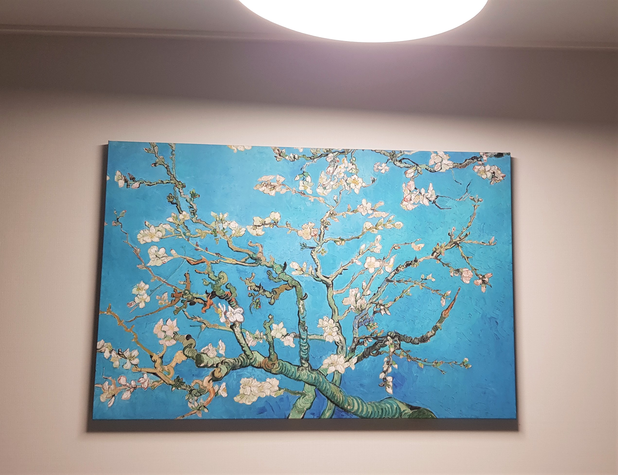 반고흐 아몬드나무 100x70cm 그림 액자 거실 명화 인테리어 현관 대형 사무실 캔버스 - 상세 이미지 3