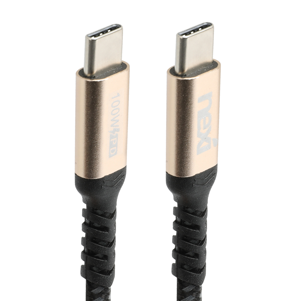 넥시 C 타입 PD 충전 케이블 10G 데이터 전송 USB3.1 Gen2 2M - 상품 이미지