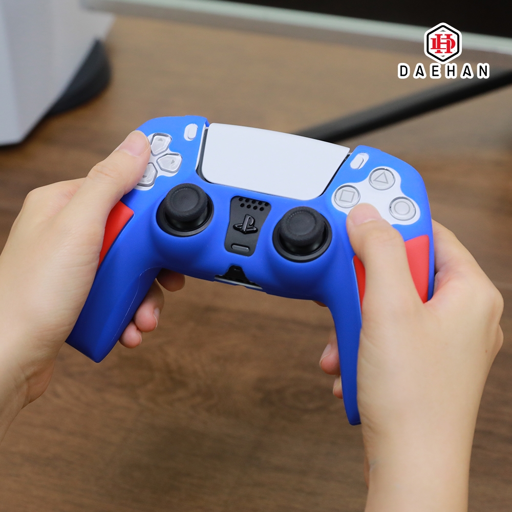 플스 PS5 플레이스테이션 듀얼센스 컨트롤러 실리콘 케이스 커버 악세사리 블루 PS-004