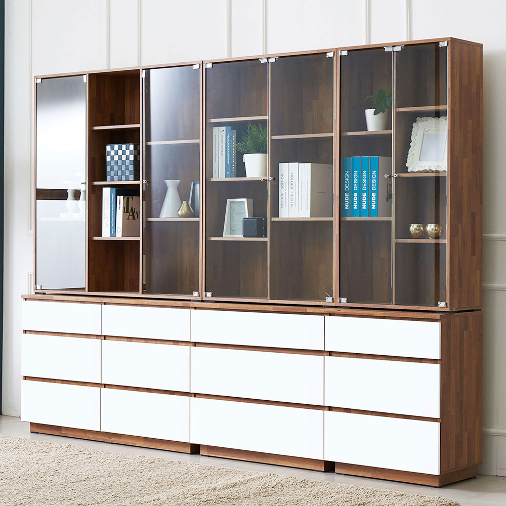 모카 모던디자인 유리장식장 진열장