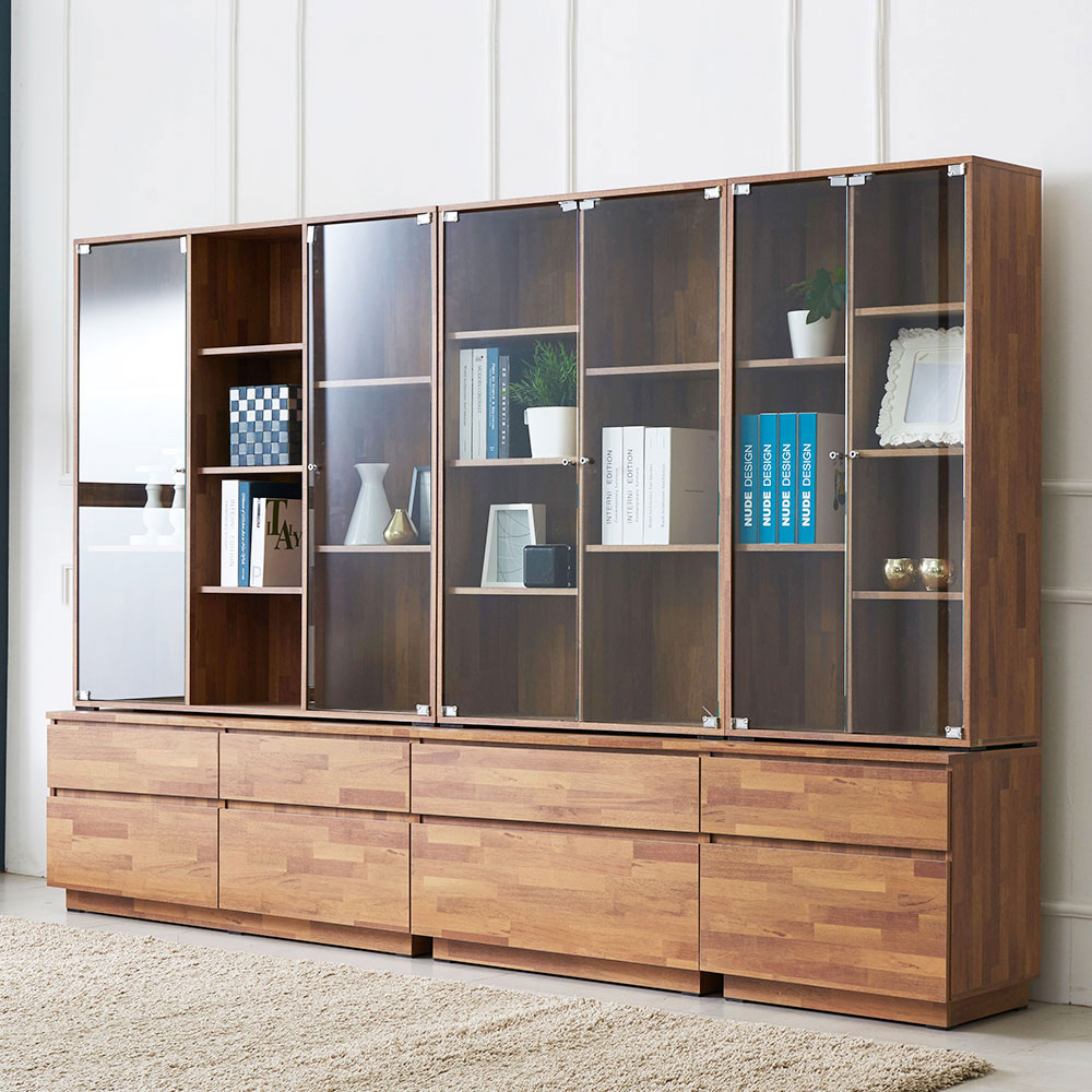 모카 모던디자인 유리장식장 진열장