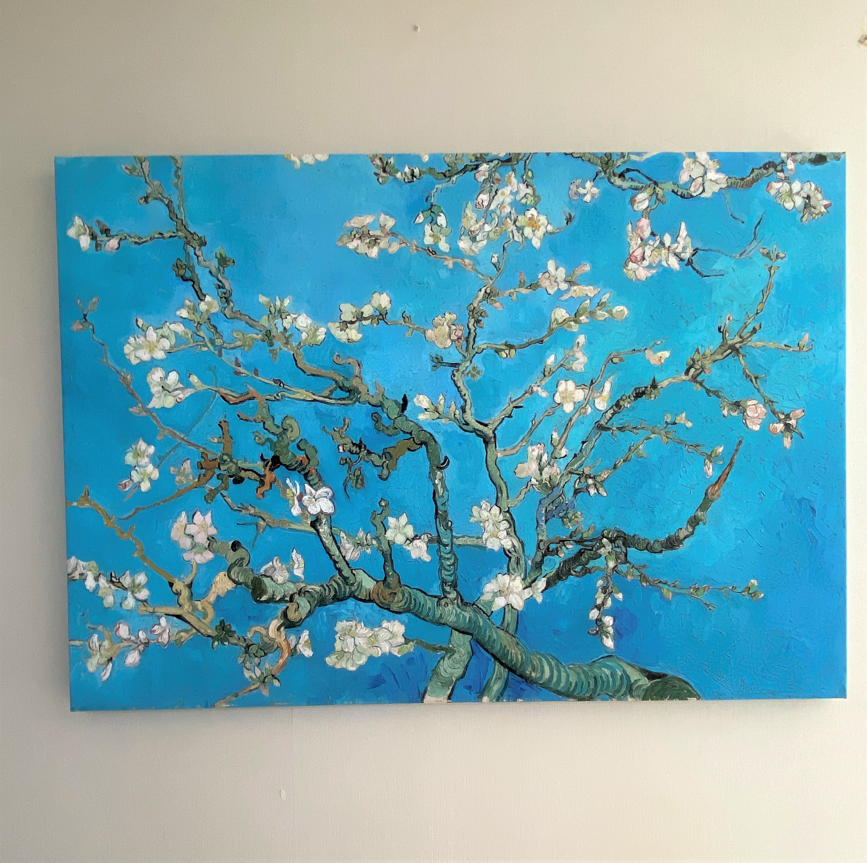반고흐 아몬드나무 100x70cm 그림 액자 거실 명화 인테리어 현관 대형 사무실 캔버스 - 상세 이미지 2