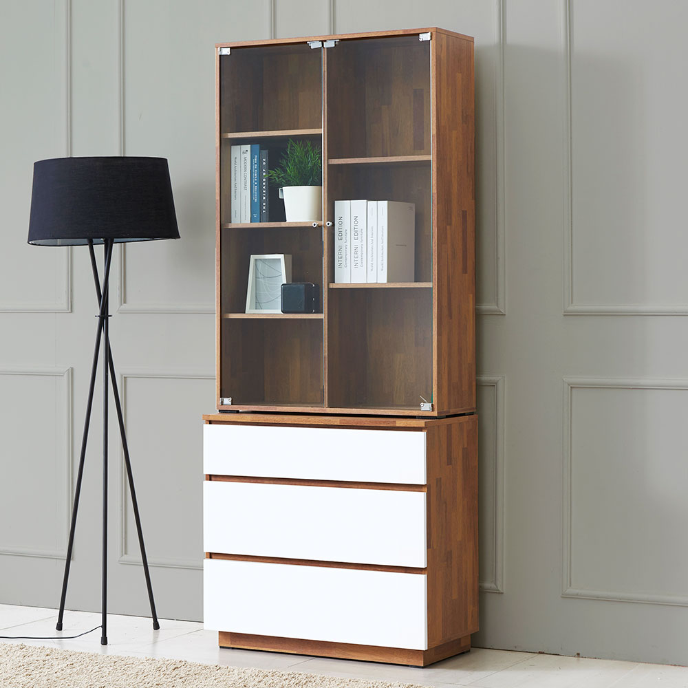 모카 모던디자인 유리장식장 진열장