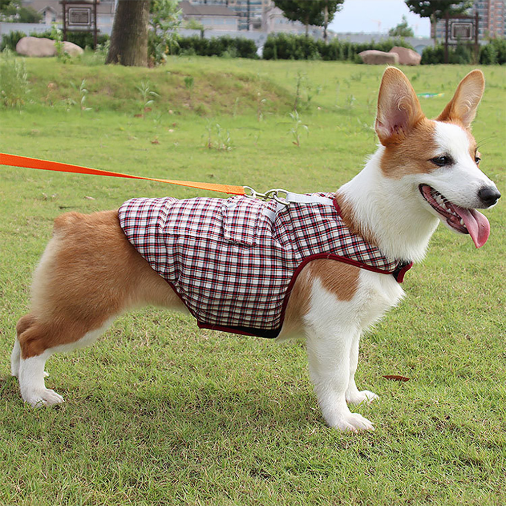 강아지패딩 대형견 패딩 조끼 벨크로 겨울옷 중형견 L