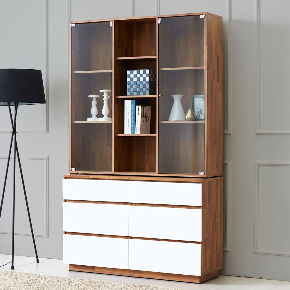 모카 양주장 인테리어 장식장 유리 진열장