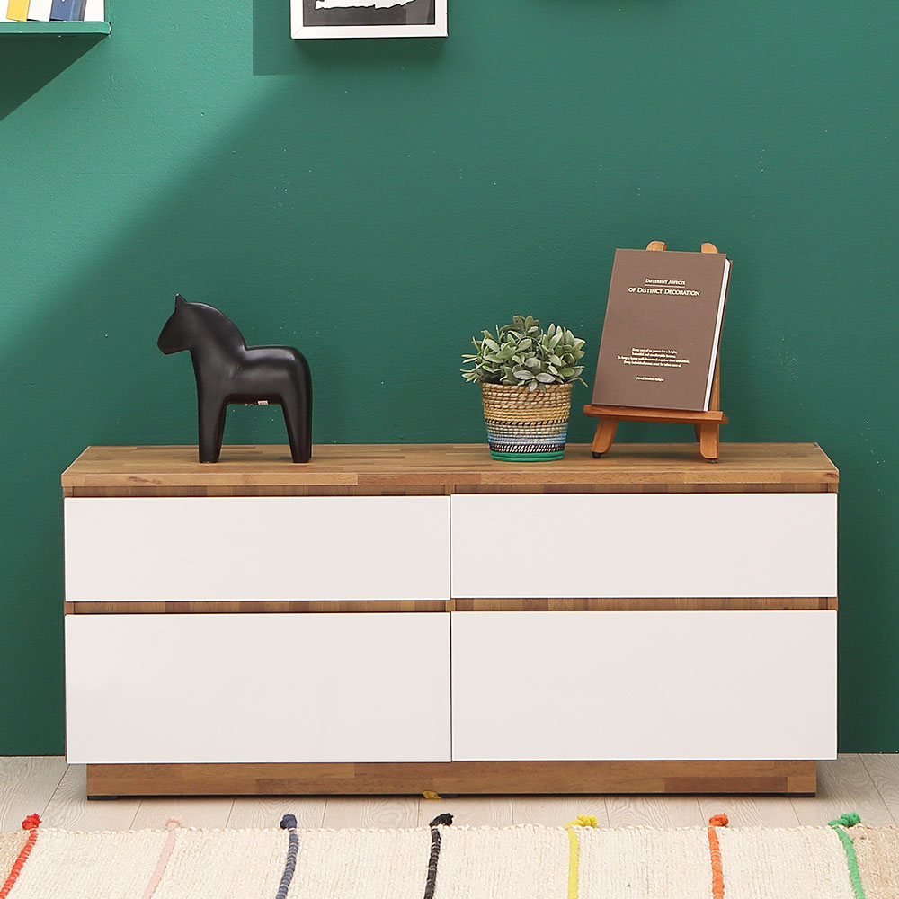 모카 1200 티비받침대 낮은거실장 화이트 모던 티비다이 미니 책장 수납거실장 원룸