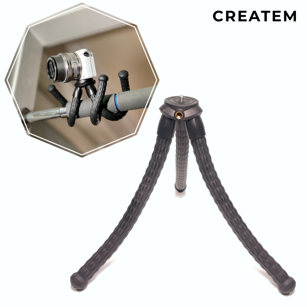 플렉시블 문어발 삼각대 - 미러리스 고프로 슈팅그립 트라이포드 브이로그 유튜버 트라이포트