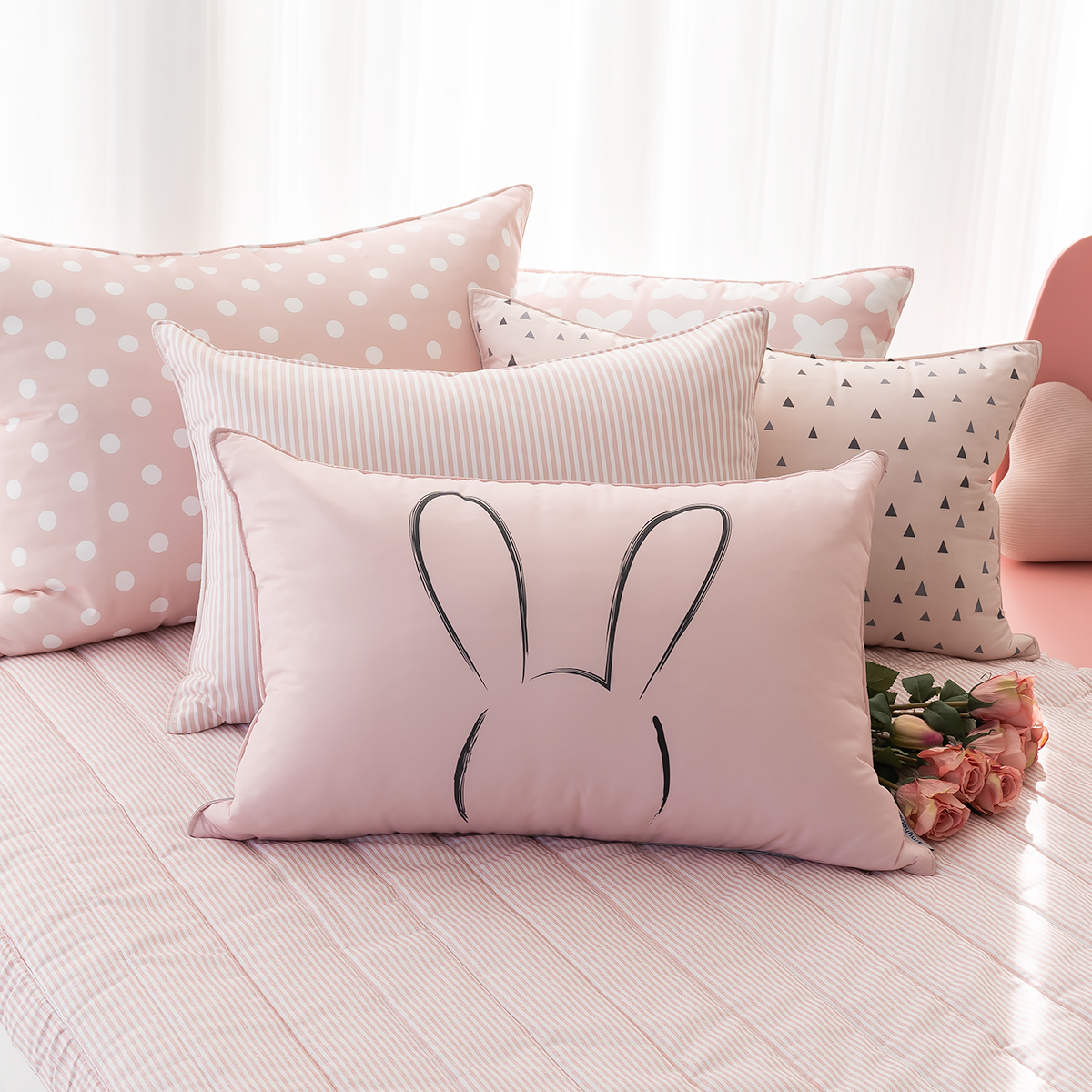 알러지케어 마이핑크 누빔 베개커버4060 5070