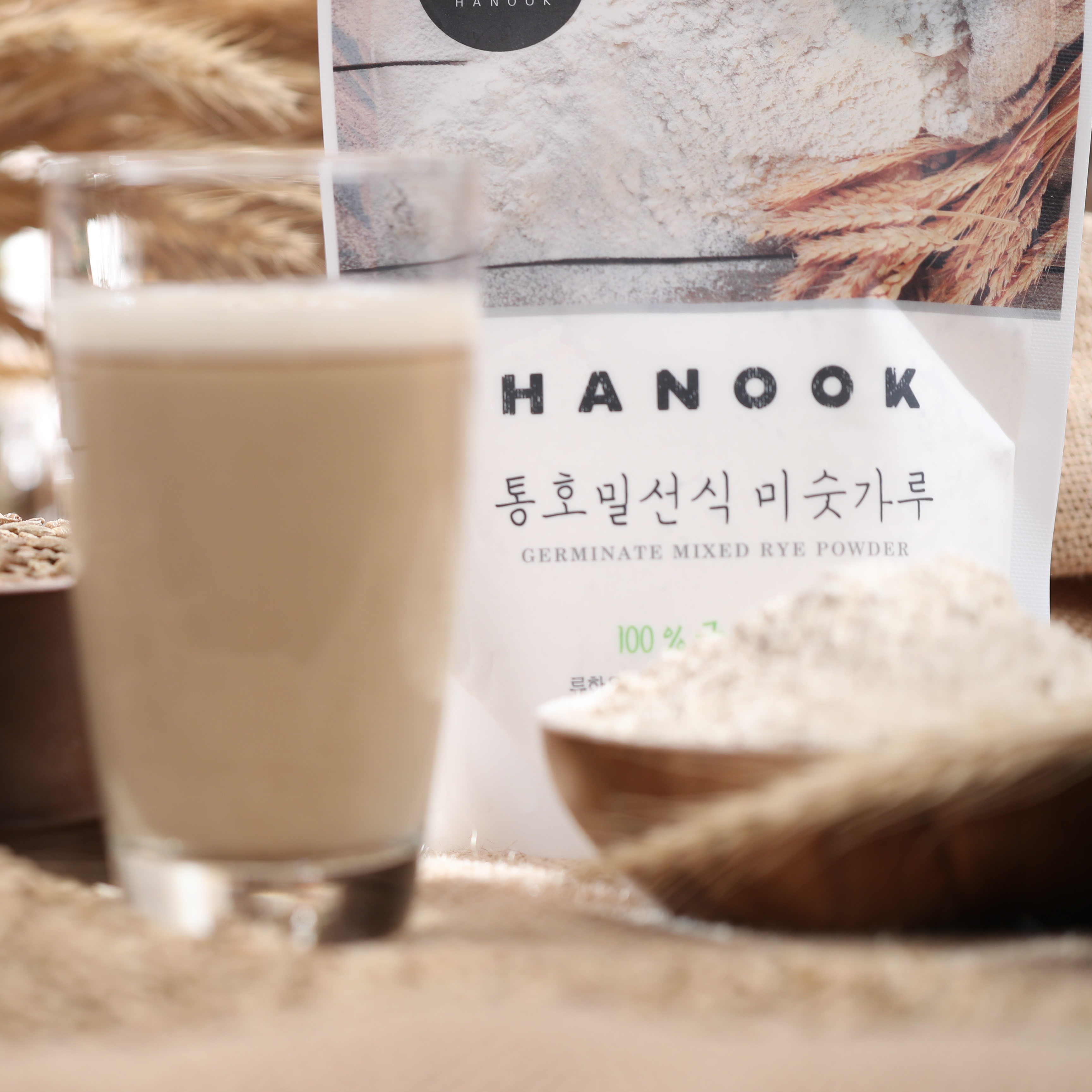 [하눅] 100%국산호밀선식미숫가루 200g 한끼대용아침건강 직접재배가공 - 상세 이미지 3