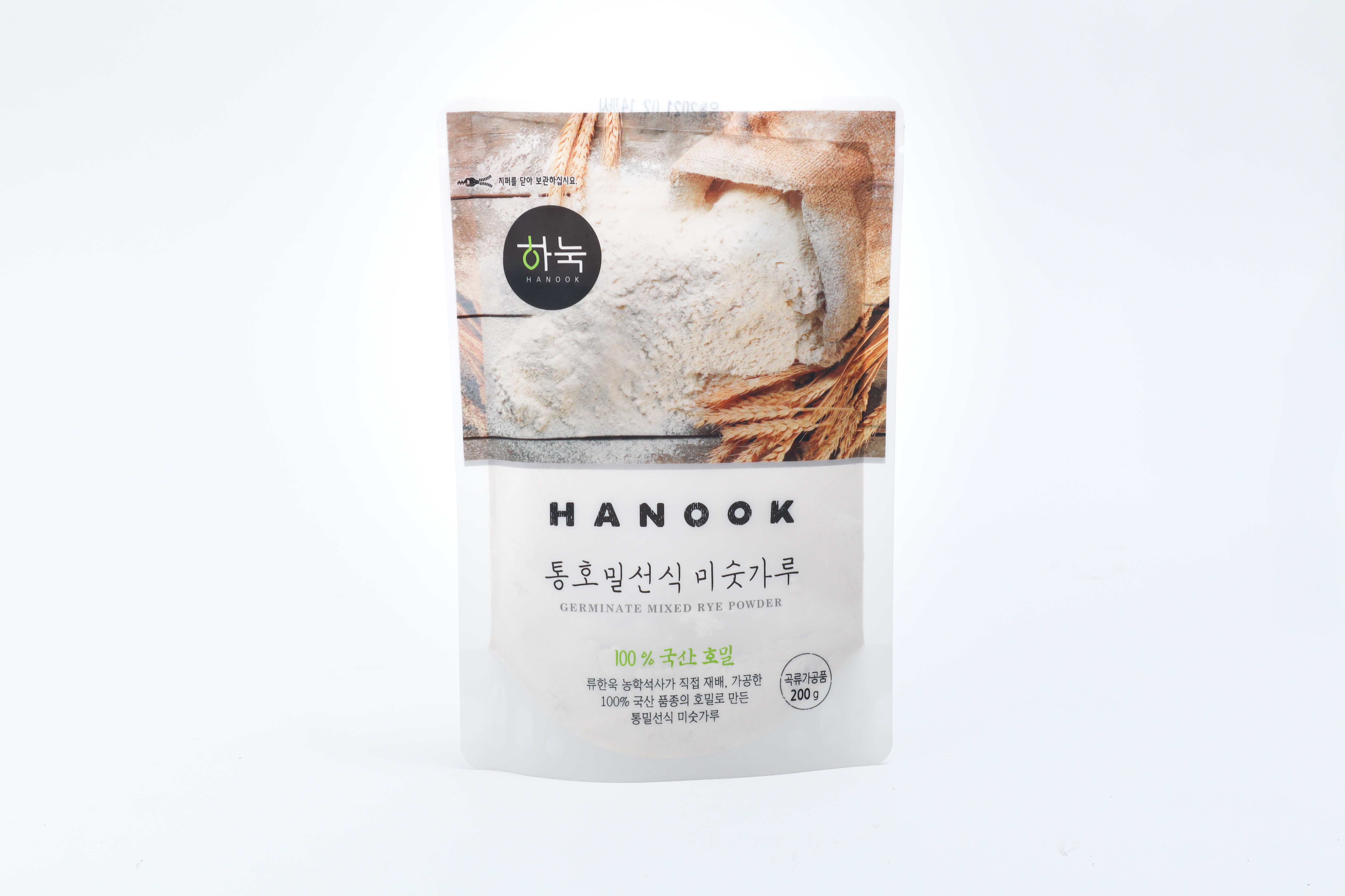 [하눅] 100%국산호밀선식미숫가루 200g 한끼대용아침건강 직접재배가공 - 상품 이미지