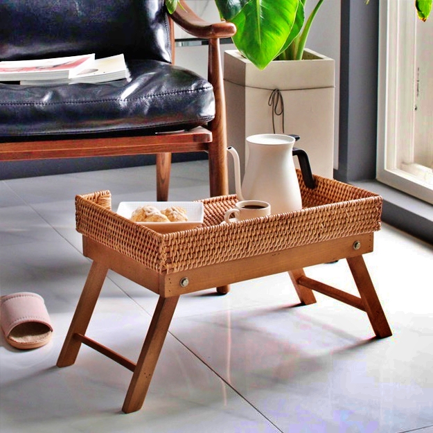 라탄 혼술 테이블 접는상 2인용상 갤러리테이블 집들이상 손님상 나무상 혼술상