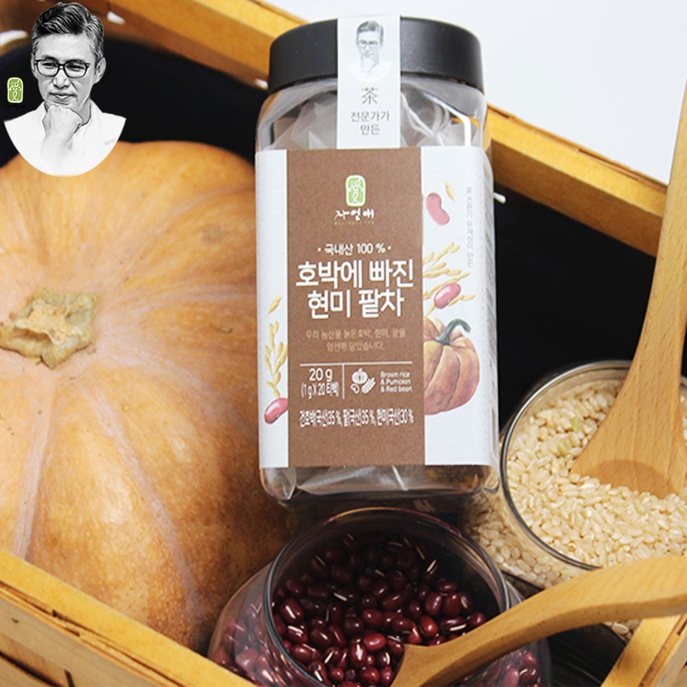 당 없는 호박 현미 팥 차 20티백 - 상세 이미지 3