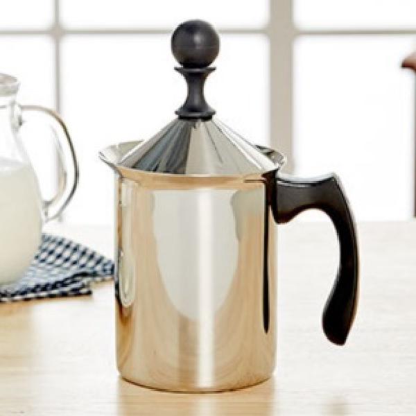 오리스타 우유거품기 더블망 스팀피쳐 카페 라떼 만들기 밀크 스팀기 커피 포머 만들기