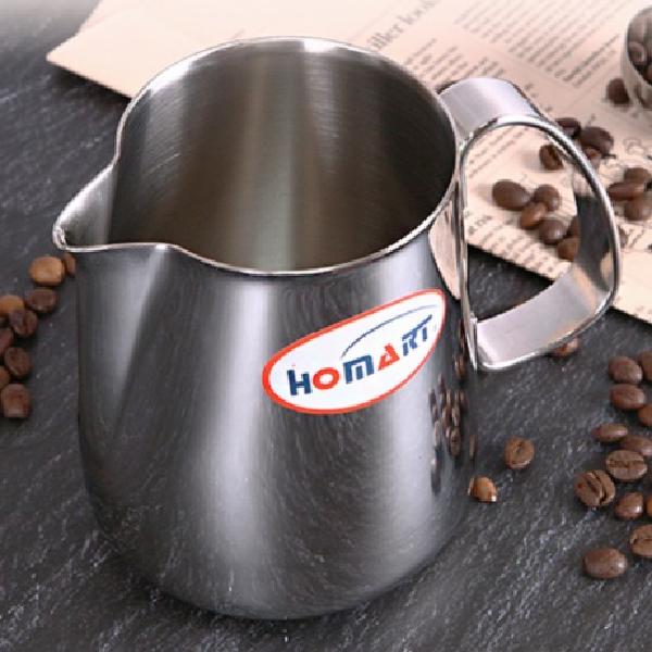 홈아트 이탈리안 스팀피쳐 500ml 우유 스미팅 커피 거품기 카페 라떼 아트 만들기