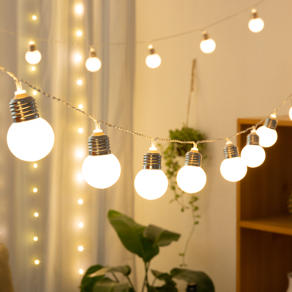 LED 캠핑 알전구 크리스마스조명 무드등 파티라이트 트리 앵두전구 30구