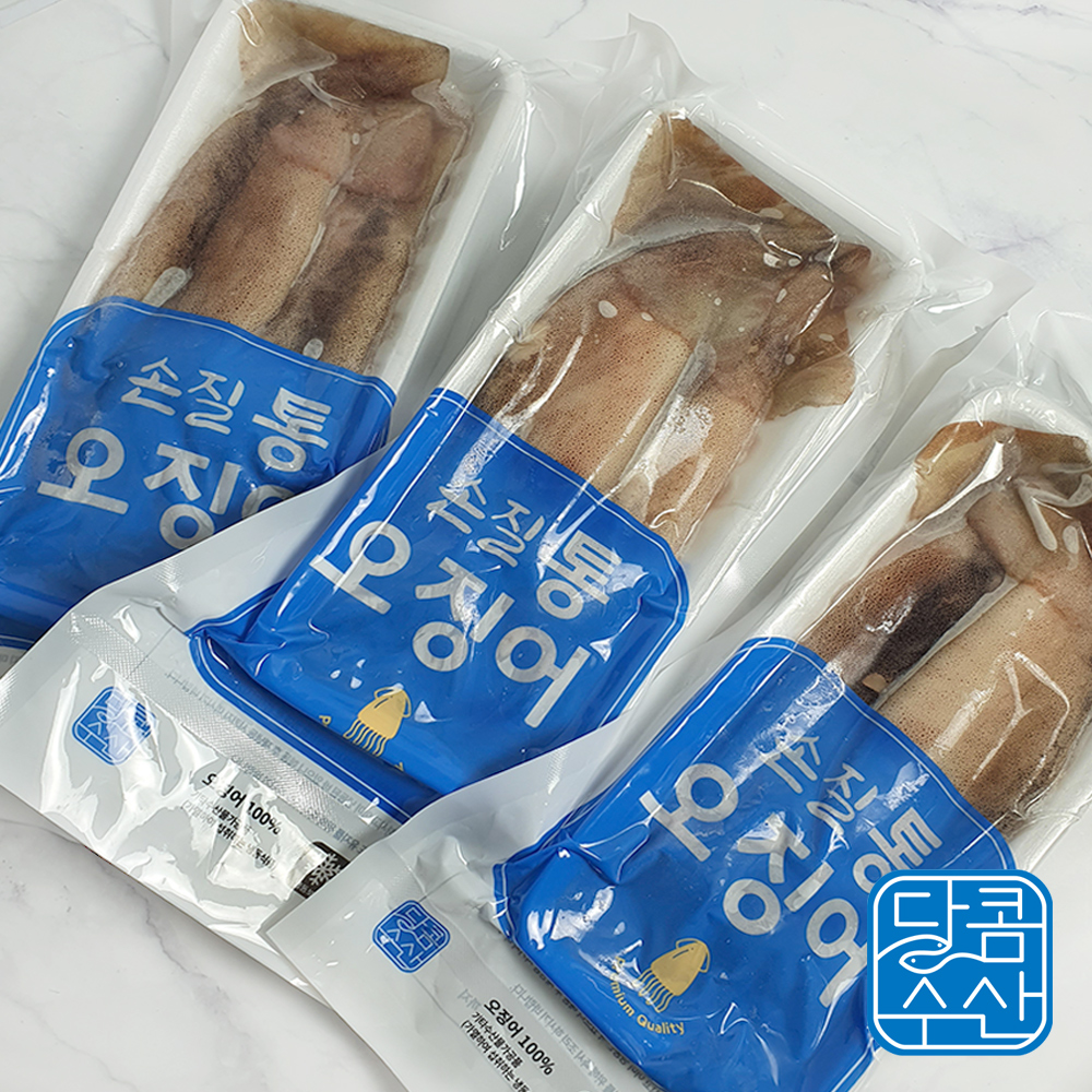 통오징어 숙회 자연산 오징어 냉동 오징어 오징어 활용법
