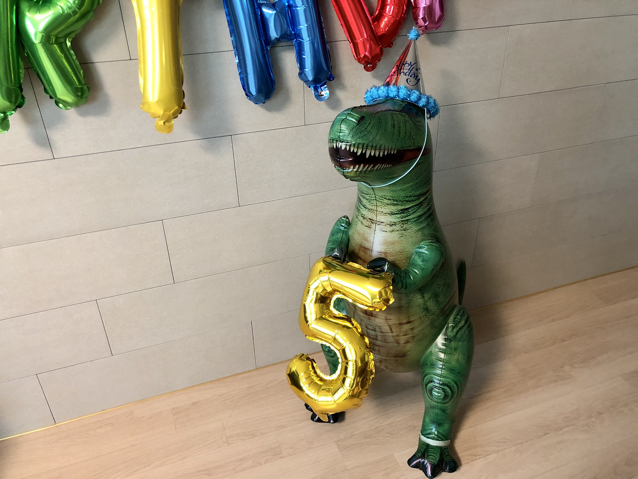 대형 공룡풍선 자이언트 티라노 튜브 브라키오 트리케라톱스 생일파티 4종 이미지 7