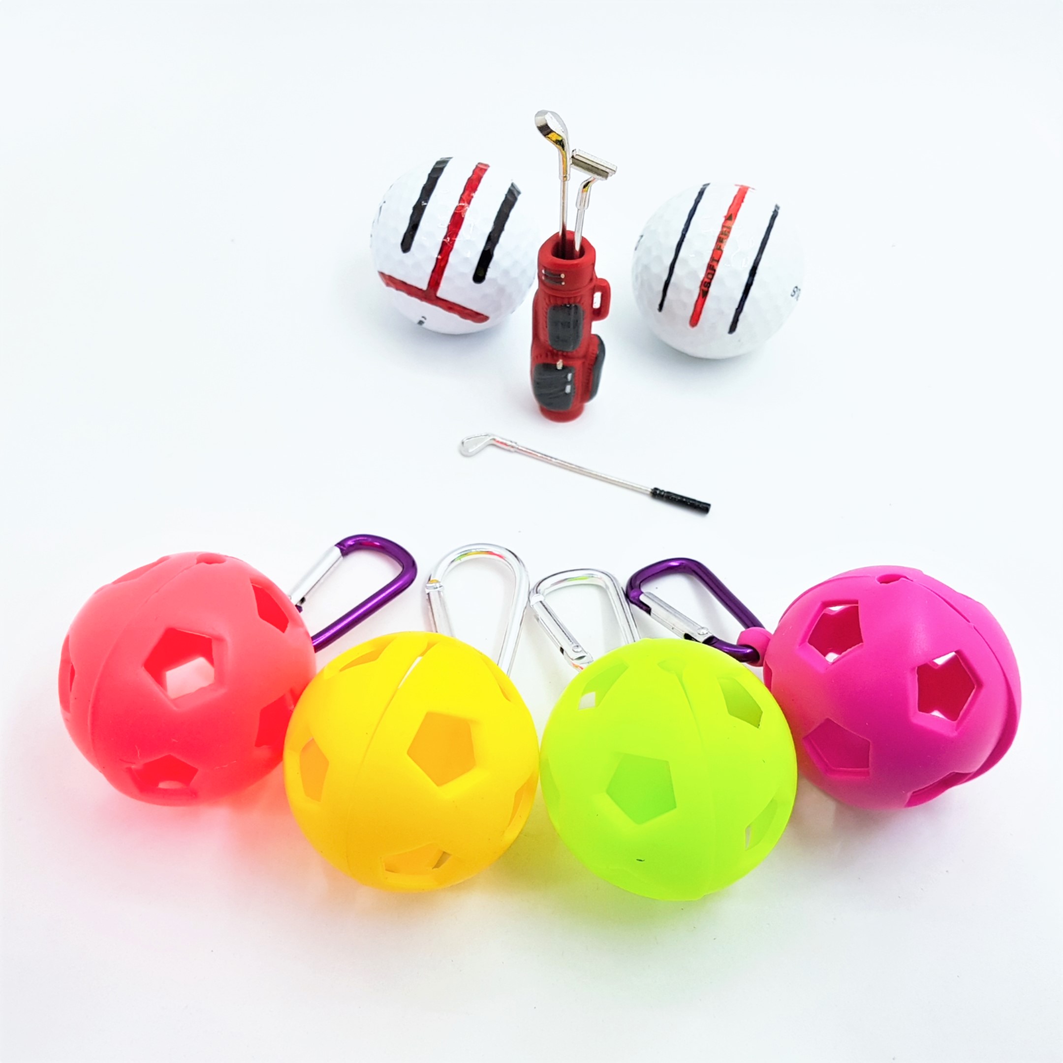 1구 실리콘 골프 볼 주머니 골프공 파우치 골프 힙색