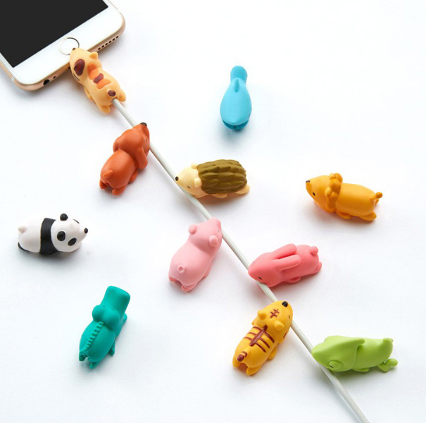 아이폰충전기보호캡 케이블바이트 단선방지 오리지널 opp포장 오리