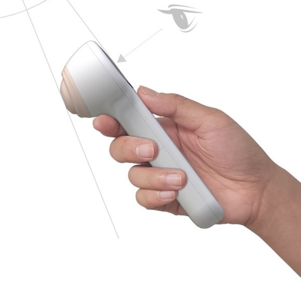 [거치대 제공] FEVER365 피버365 미듬 비접촉 약국 적외선 체온계 화이트