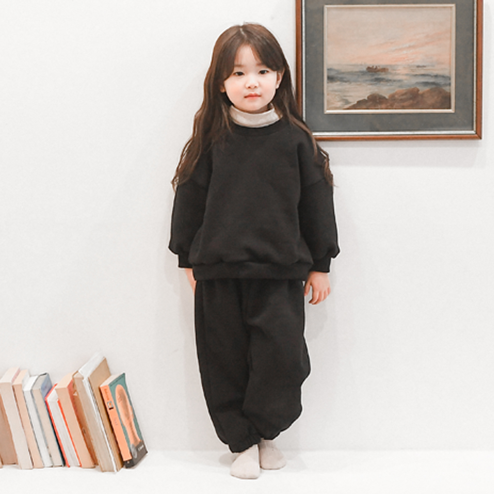피터 상하복 세트 속기모 여아 남아 아동 화이트 베이지 블루 블랙 어린이집 실내복 이미지 7