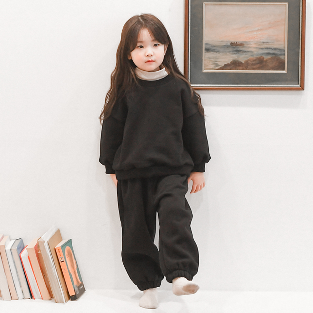 피터 상하복 세트 속기모 여아 남아 아동 화이트 베이지 블루 블랙 어린이집 실내복 - 상품 이미지