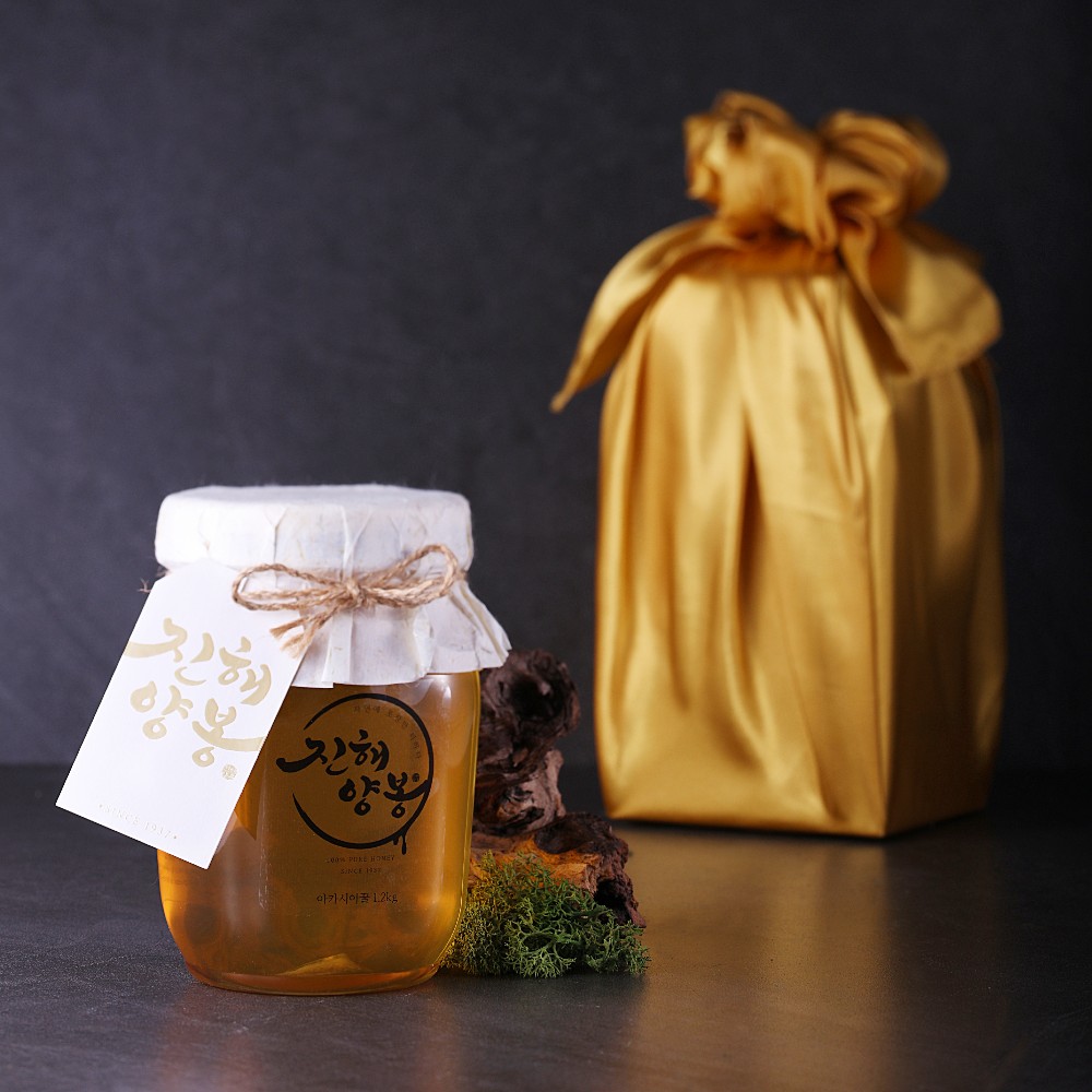 진해양봉 프리미엄등급 벌꿀 국산 아카시아꿀 1.2kg 답례품 꿀 선물 세트