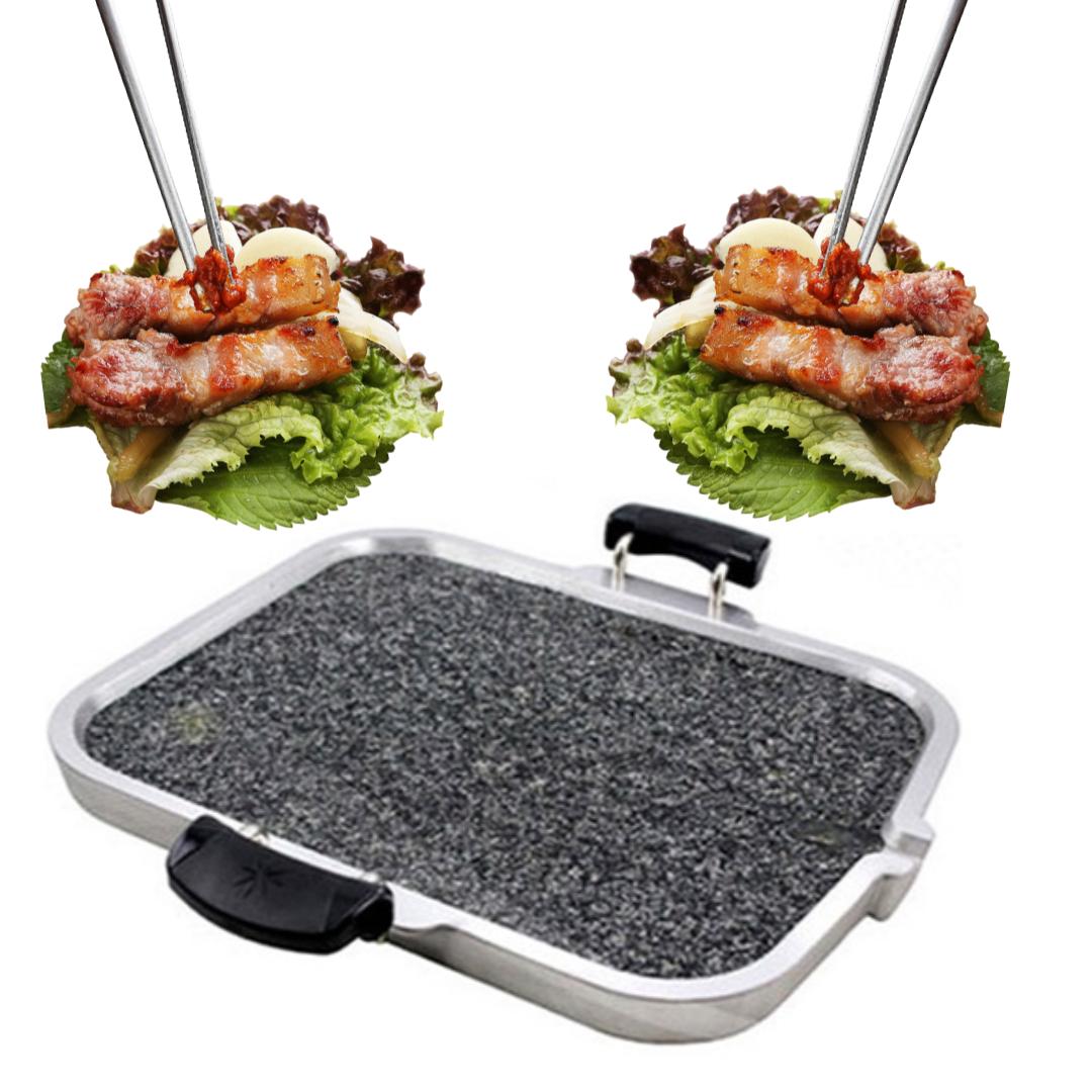 사각 돌판 자연석 삼겹살 돌판 구이용 고기 스테이크 돌판구이기 돌구이판