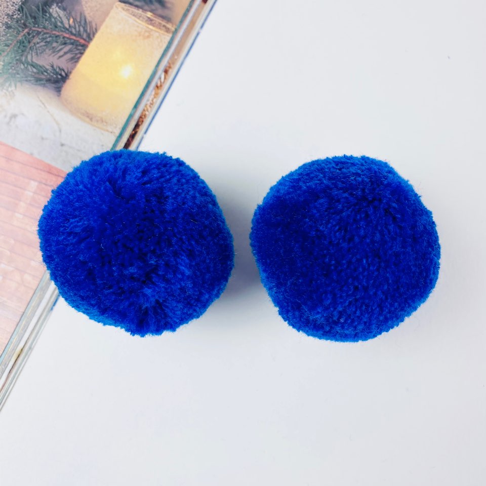 NEW) 5cm 컬러폼폼 방울폼폼 털실폼폼(2개) 이미지 6