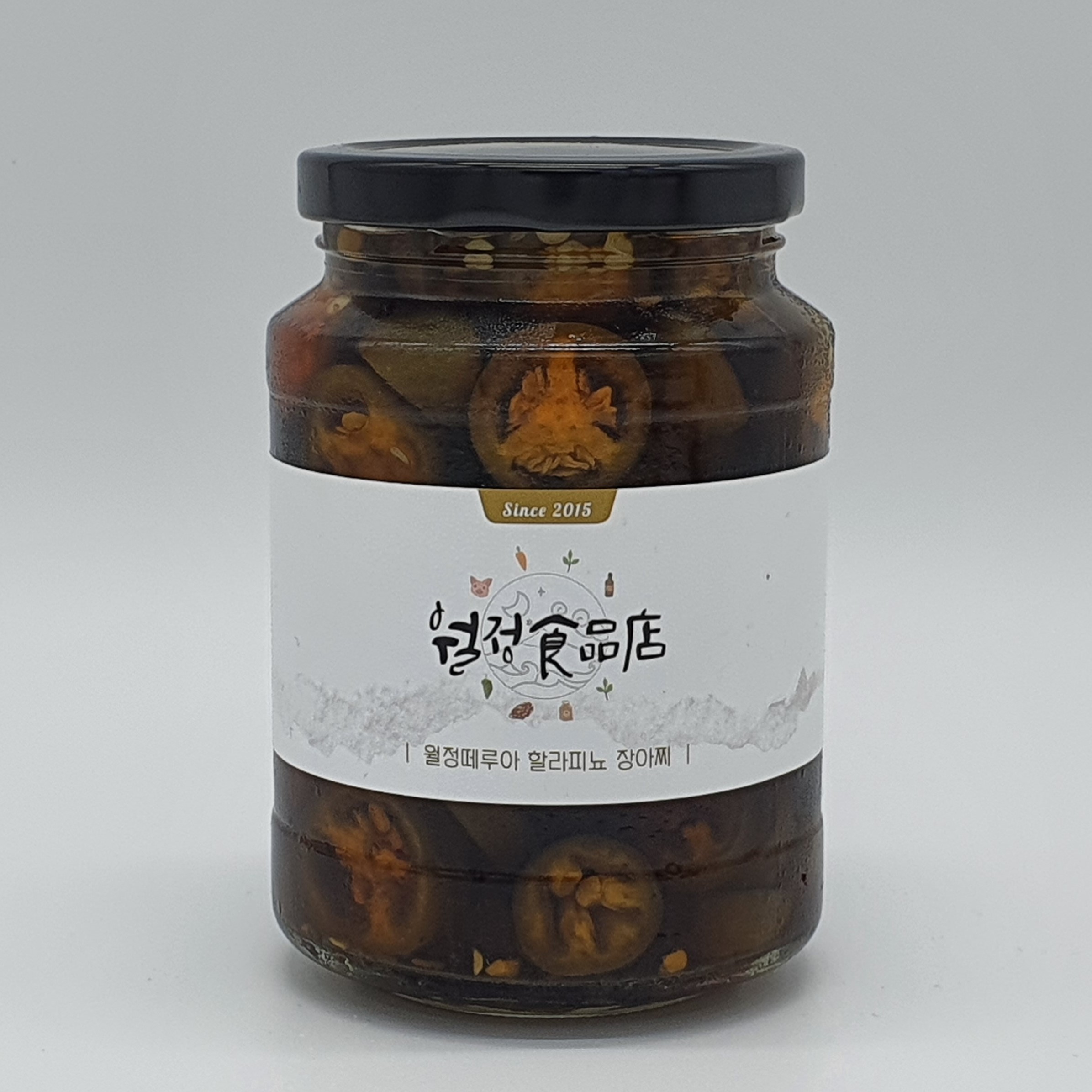 월정식품점 할라피뇨고추 퍼펙토고추 할라피뇨피클 할라피뇨장아찌 500g - 메인 이미지