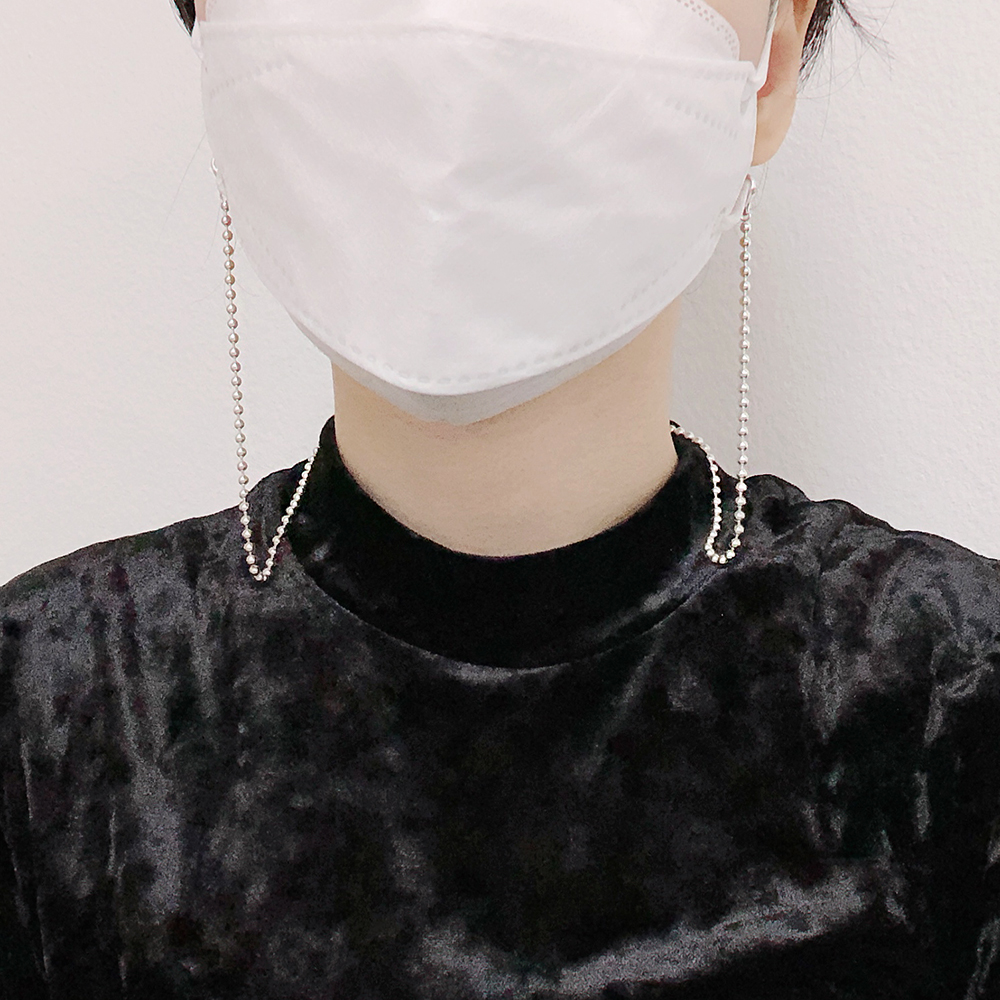 925실버 3mm 볼 체인 순은 선글라스줄 안경 목걸이 스트랩 이미지 8