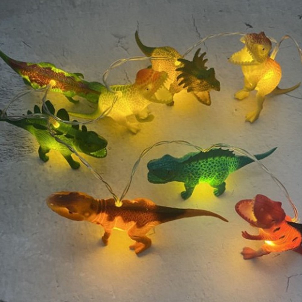 파인굿즈 공룡 LED 가랜드 10구 크리스마스 감성캠핑 알전구 줄조명