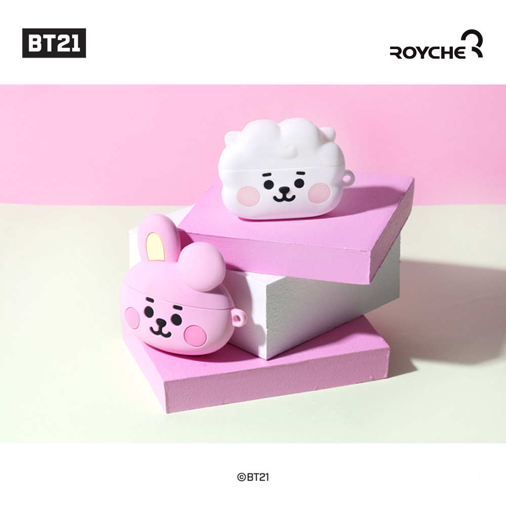 BT21 실리콘 에어팟 프로 케이스 무선 이어폰 쿠키 - 상세 이미지 3