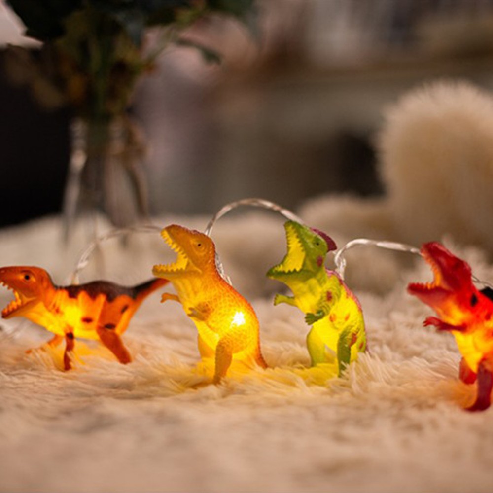 파인굿즈 공룡 LED 가랜드 10구 크리스마스 감성캠핑 알전구 줄조명