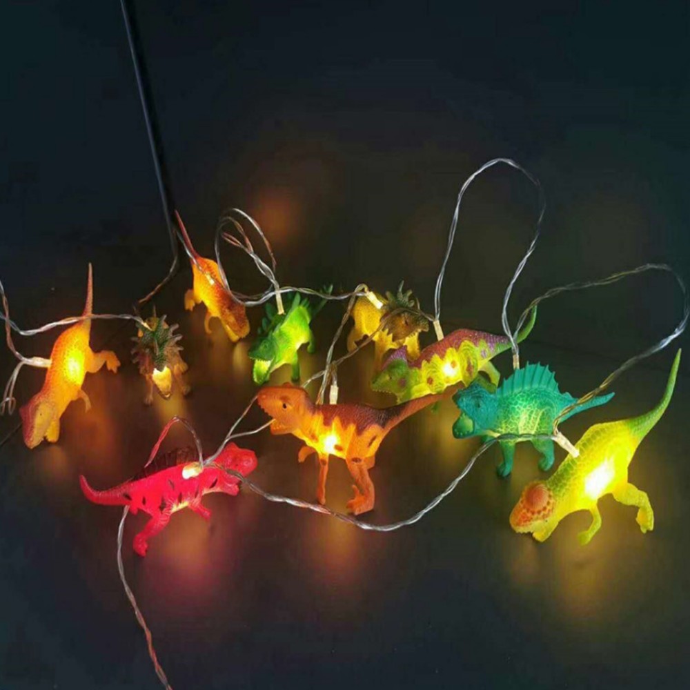 파인굿즈 공룡 LED 가랜드 10구 크리스마스 감성캠핑 알전구 줄조명