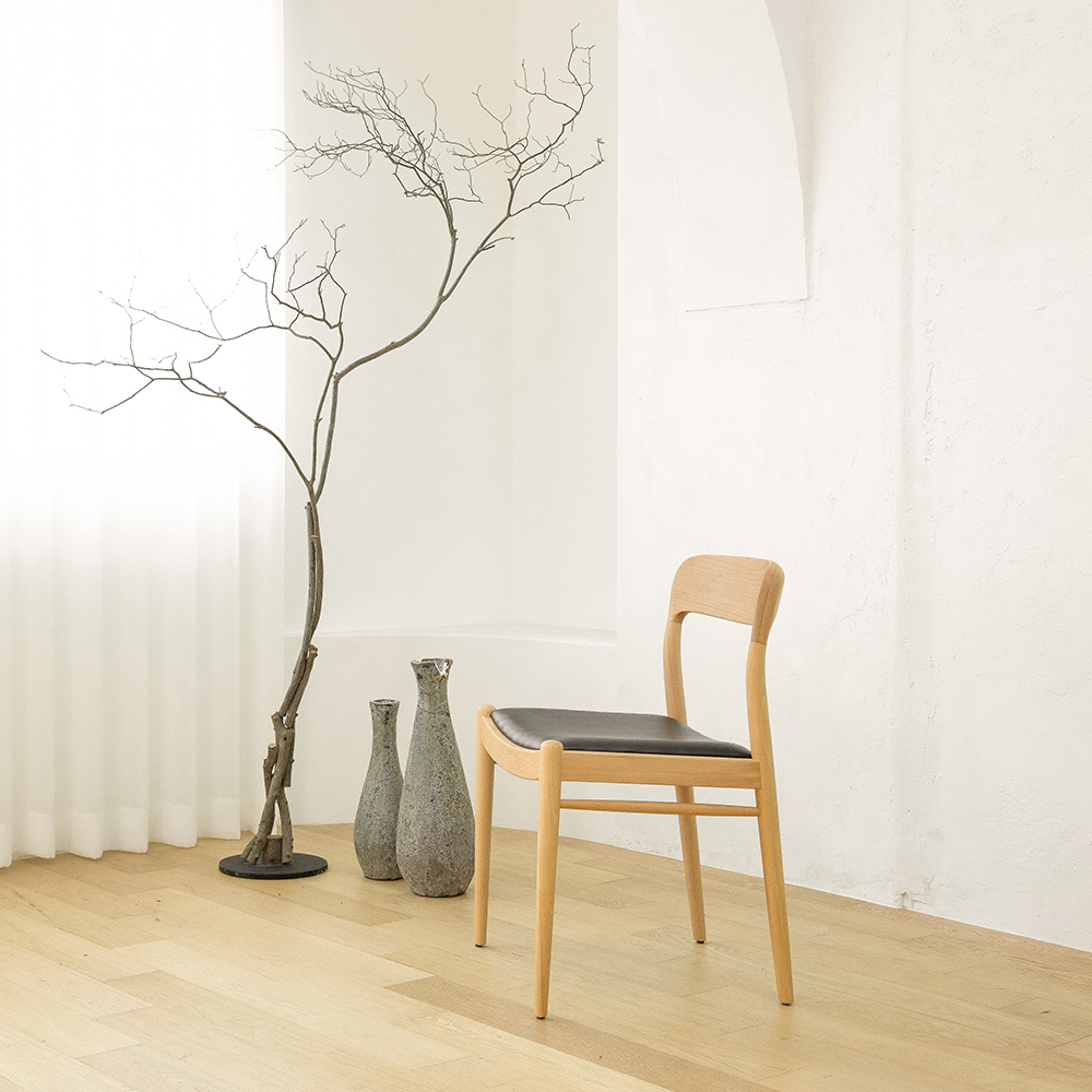 [우드/식탁용] 스탠다드 체어 Y3-40 - 원목체어 우드의자 카페체어 디자인 모던 Natural, Walnut - 상세 이미지 3