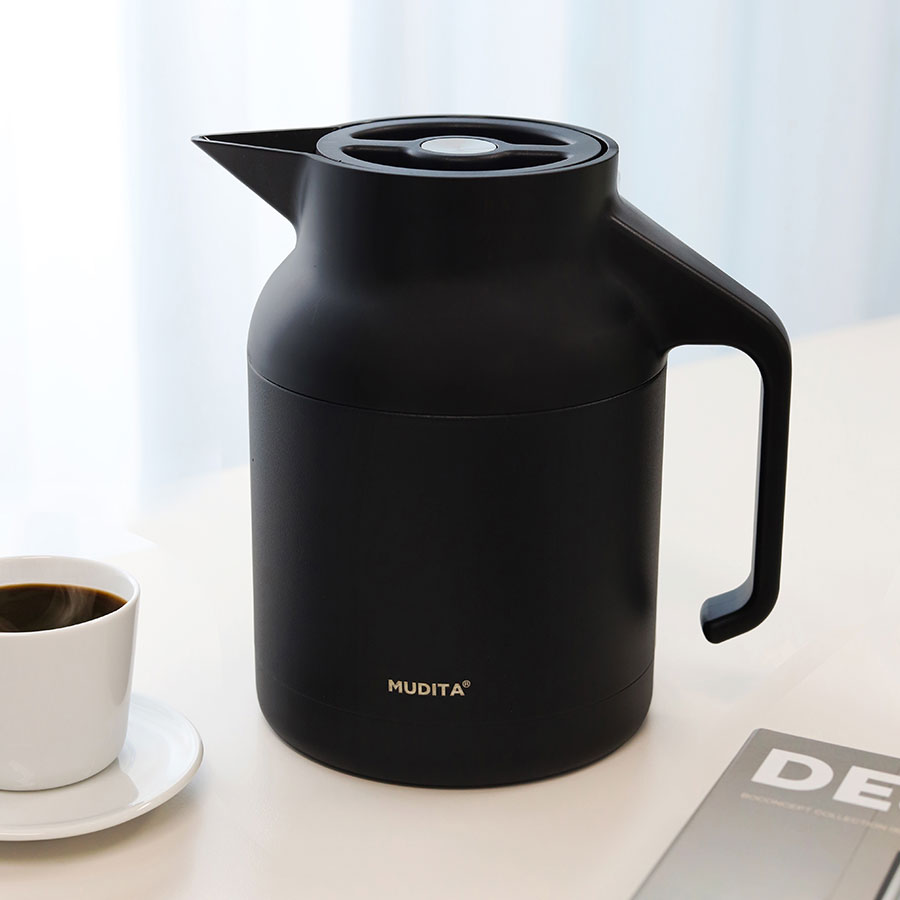 무디타 스텐 보냉 보온 진공 주전자 테이블팟 1.5L (일반형) 이미지 3