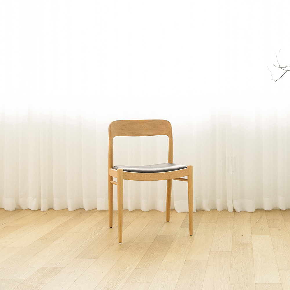 [우드/식탁용] 스탠다드 체어 Y3-40 - 원목체어 우드의자 카페체어 디자인 모던 Natural, Walnut - 상세 이미지 4