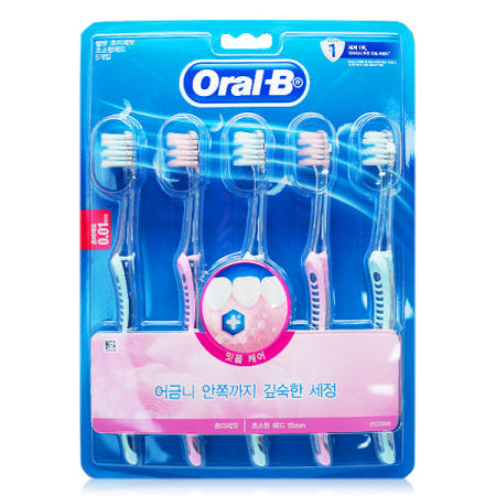P&G 오랄비 초미세모 벨벳 잇몸케어 칫솔 5입