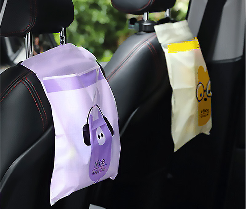 붙이는 쓰레기봉투 주방 싱크대 자동차 붙여쓰는 비닐봉투 접착식 폐기물 일반쓰레기