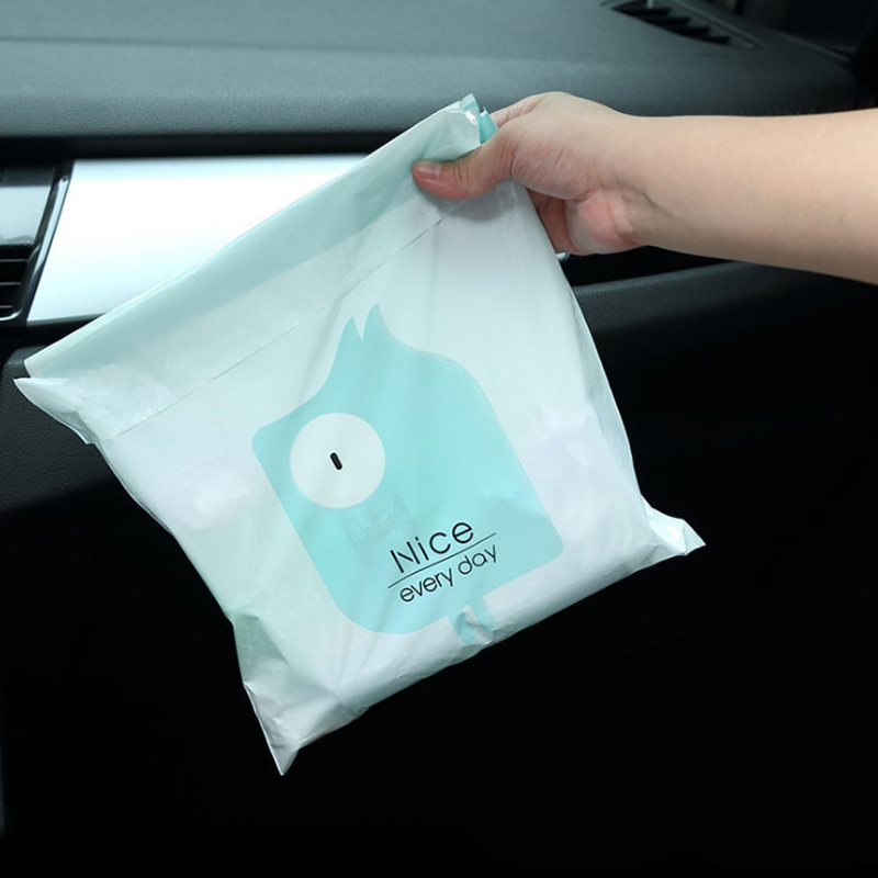 붙이는 쓰레기봉투 주방 싱크대 자동차 붙여쓰는 비닐봉투 접착식 폐기물 일반쓰레기