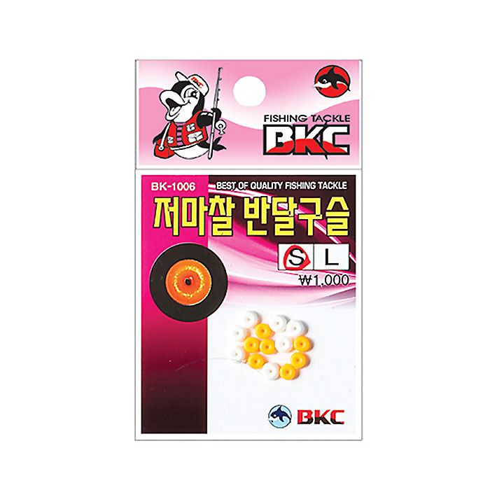 백경 저마찰 반달구슬 S L BK1006 구멍찌낚시 - 메인 이미지