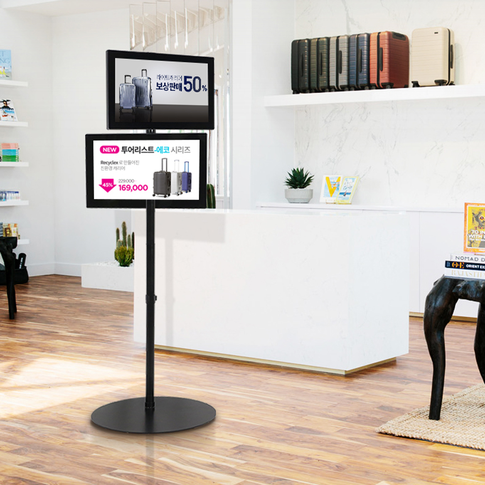 카멜마운트 매장 광고용 듀얼 스탠드 거치대 PSB-27D - 메인 이미지