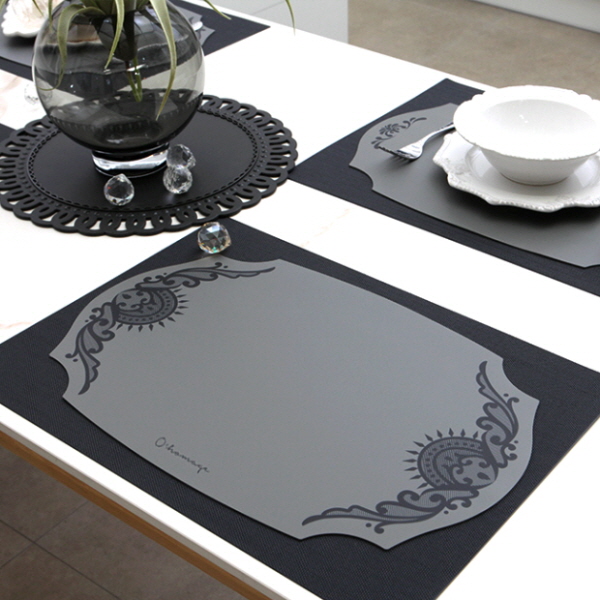 오마주 실리콘 테이블매트 프렌치 다크그레이