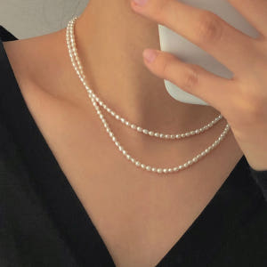14K 18K 블로랑 천연 담수진주 3mm 4mm 밥풀 쌀알 여름 코디 ... 솔직 후기 | 실사용자 리뷰 분석 - 상품 이미지 1